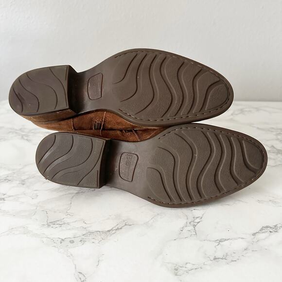 Born Ozark Rust Suede Ankle Strap Boot Women’s Size 9 - Picture 11 of 11